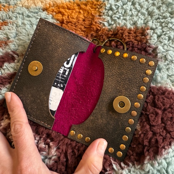 NWT - Cowhide & Leopard Card Holder - Picture 3 of 4